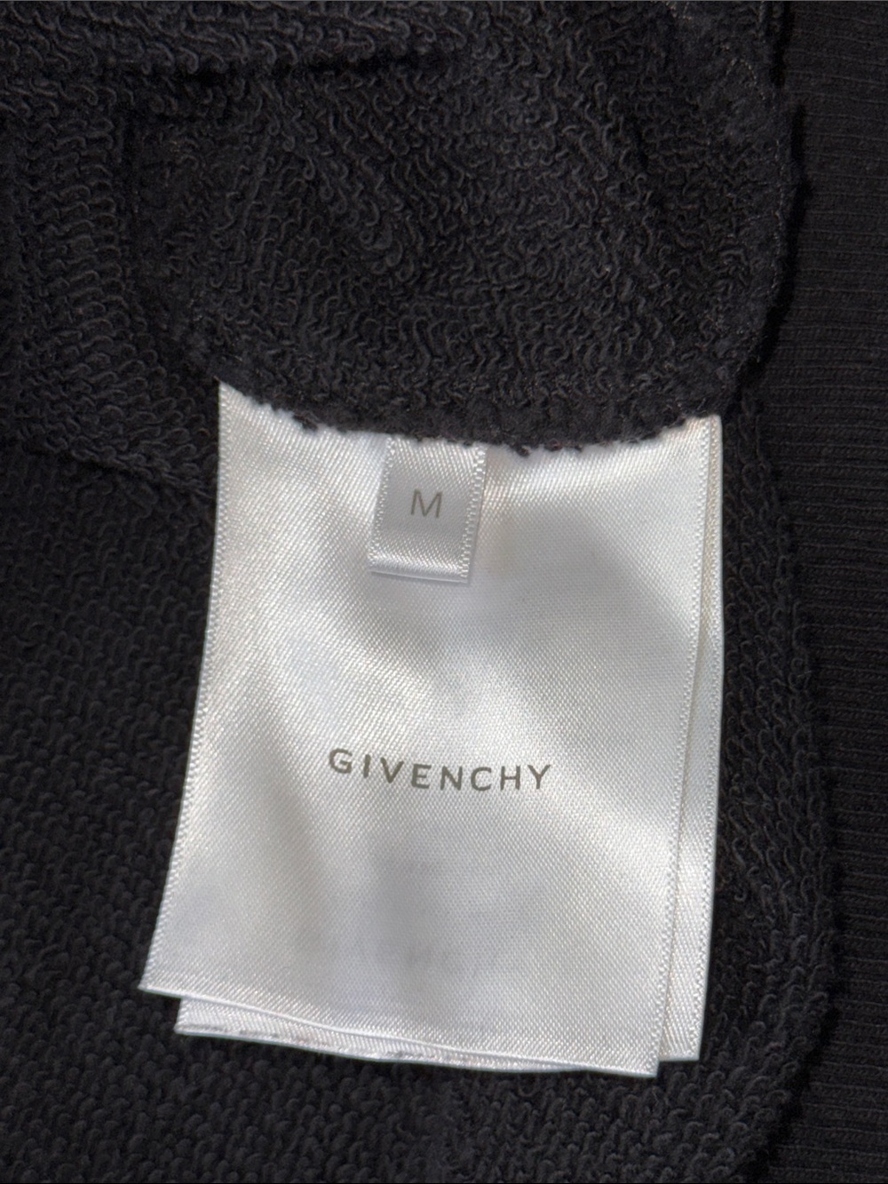 Givenchy Paris Varsity Logo Pullover Hoodie Black Size Medium Made in Portugal - Picture 4 of 9